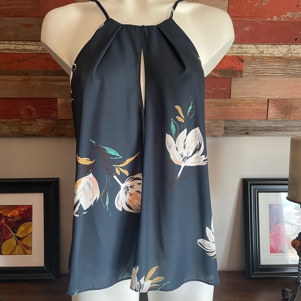 Amanda Uprichard top with keyhole detail in front.